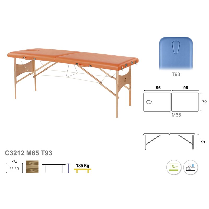 C3212 - Camillas PLEGABLES - Ecopostural