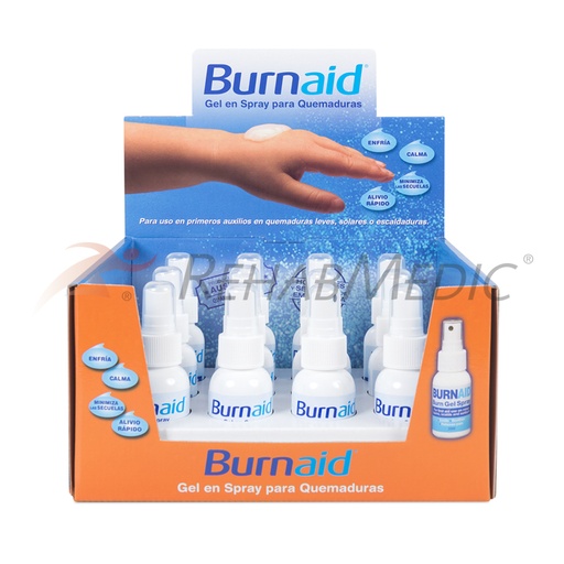 EXPOSITOR BURNAID SPRAY(VACIO)