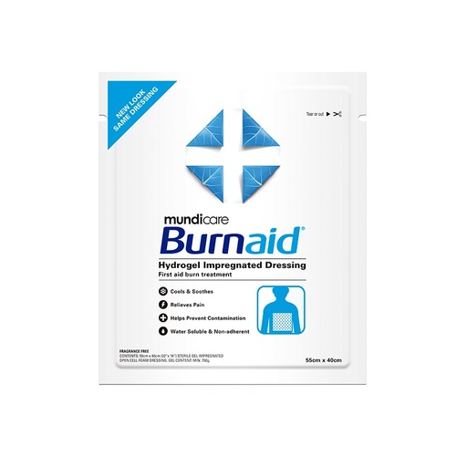 Apósito con gel para quemaduras BURNAID