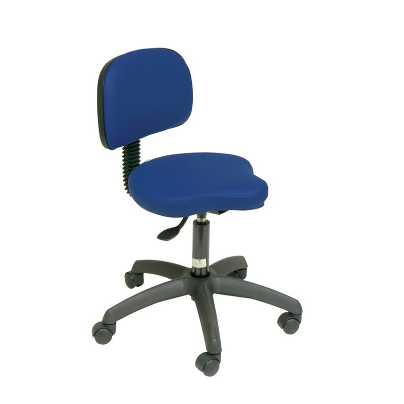 Taburete bicicleta base negra con respaldo S2639 ECOPOSTURAL