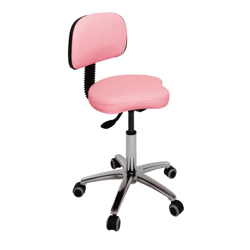 Taburete bicicleta base aluminio con respaldo S4639 ECOPOSTURAL