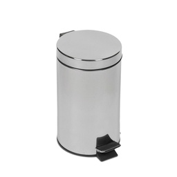 [RMH486012] Papelera INOX con tapa y pedal mecánico (5L)