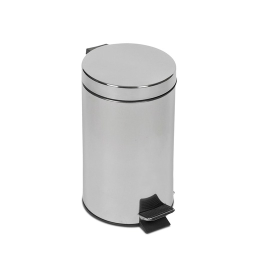 Papelera INOX con tapa y pedal mecánico