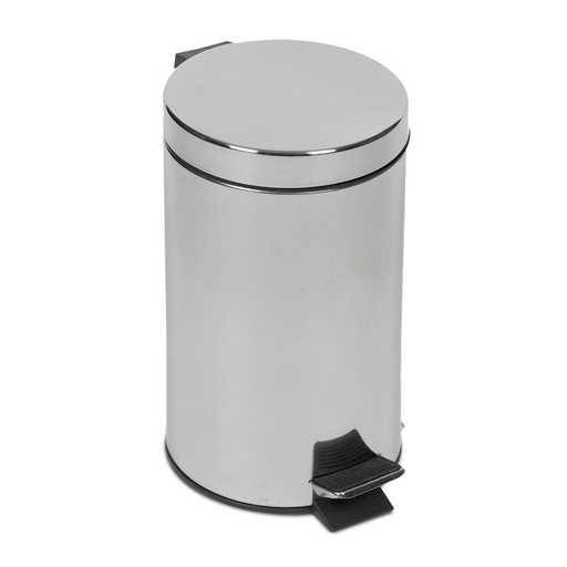Papelera INOX con tapa y pedal mecánico